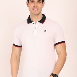 BUNCH OF BAD Polo Collar Cotton T-shirt-image-6