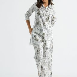 Mamicha Printed Pure Cotton Tunic With Palazzo Co-Ords-picture-4