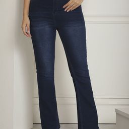 JAKANARY Women Faded Relaxed High-Rise Easy Wash Trousers-image-79