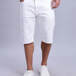 Tommy Hilfiger Men Printed Denim Shorts-image-89