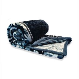 CG HOMES Navy Blue Ethnic Motifs Mink Heavy Winter 350 GSM Double Bed Blanket-image-62