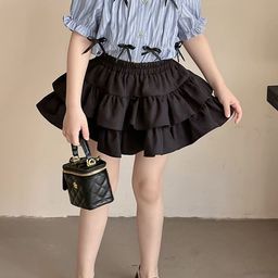LULU & SKY Girls Tiered Mini Skirts-image-43