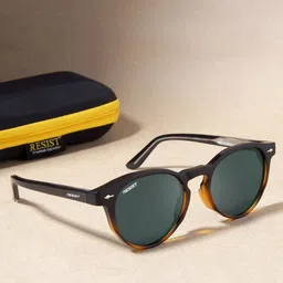 RESIST EYEWEAR Unisex Round Sunglasses with UV Protected Lens-22