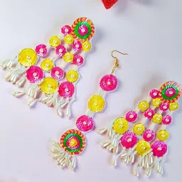 Tipsy closet Women Pink Jewellery Set-picture-35
