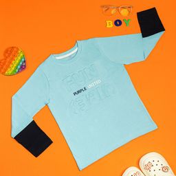 Purple United Kids Boys Printed Applique T-shirt-image-84