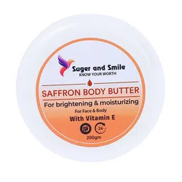 SUGER AND SMILE Saffron Body Butter with Vitamin E For Brightening & Moisturizing - 200g-58
