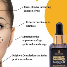 LEADWORT Vitamin C Oil Free Face Serum- 30 ml image 3