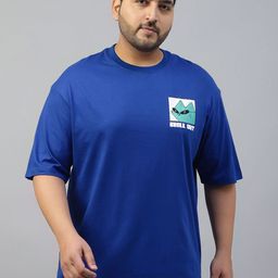 VEIRDO Men Printed Drop-Shoulder Sleeves Pure Cotton Pockets T-shirt-image-13
