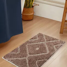 LUXEHOME INTERNATIONAL Brown Ultra Soft Bath Rug-image-95