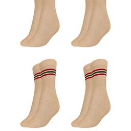 MUKHAKSH Beige Cotton Socks-picture-5