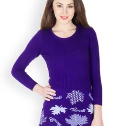 Camey Women Purple Sweater-picture-1