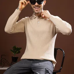TYSORT Men Mock Collar Woollen Pullover-picture-22