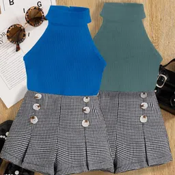 DEL LUNA Girls Top with Skirt-26