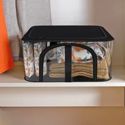 Kuber Industries Black Set of 4 Regular Drawer Organiser Organisers image 3