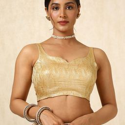 Soch Women Woven Design Padded Saree Blouse-picture-15