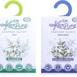 Karpure Camphor Sachet Air Freshener |Night Queen, Thulsi |Lasts upto 30 Days Potpourri-image-57