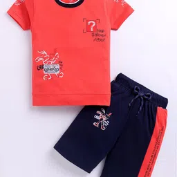 Zeal Boys Printed Pure Cotton T-shirt With Shorts-image-83