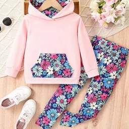 YK Girls Printed Pure Cotton Clothing Set-picture-3