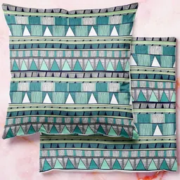 ArtzFolio Multicoloured Set of 2 Square Cushion Covers-image-89