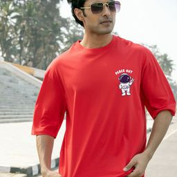 BonOrganik Graphic Printed Drop-Shoulder Sleeves Cotton Oversize T-shirt-picture-2