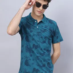 RELANE Men Printed Polo Collar Regular Fit T-shirt-picture-38