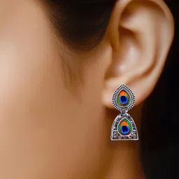 DIVASTRI Silver-Plated Alloy Earrings image 5