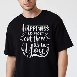 Fashnobic Men Dry Fit Typography Printed Round Neck Cotton Oversized T-shirt-picture-30