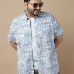 Sztori Men Standard Slim Fit Opaque Printed Casual Shirt-image-69