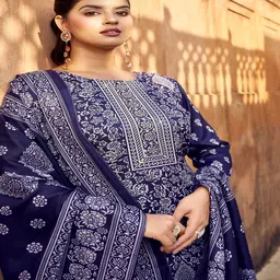 DRAVINAM Trends Printed Unstitched Dress Material-image-78