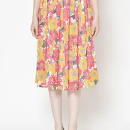 MINOS Printed Flared Midi Skirt-picture-18