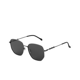 HASHTAG EYEWEAR Unisex Grey Lens & Gunmetal-Toned Square Sunglasses with-16
