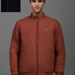 Louis Philippe Men Reversible Bomber Jacket-image-42
