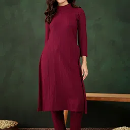 Sangria High Neck Tunic & Trouser Co-Ords-picture-50