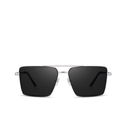 SPADEACES Black Lens & Silver-Toned Square Sunglasses HQ SILVER BLACK SQUARE -37_11_11-picture-0