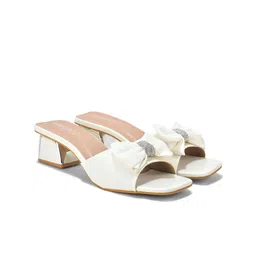 DressBerry Block Mules with Bows-7