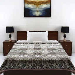 Signature Black & Brown Mild Winter 450 GSM Single Bed Blanket-image-41
