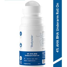 Be Bodywise Set of 4% AHA BHA Underarm Roll On 50ml & Pigmentation Repair Cream 100g image 3