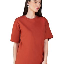 30 Looks Round Neck Short Sleeves Oversized Cotton T-shirt-image-81