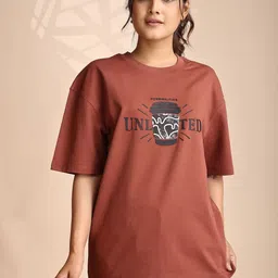 GIBBONTE Typography Printed Drop-Shoulder Sleeves Pure Cotton T-shirt-picture-19