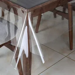 Homerz Transparent Waterproof Cotton 6-Seater Table Cover-26