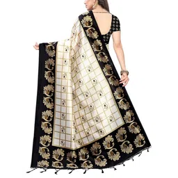 Ethnic motifs printed saree-6