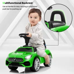 Beetle Kids car music and lights, 1 to 4 years Car Non Battery Operated Ride On-8