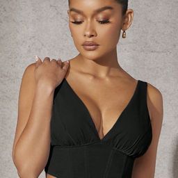 ZYNG V-Neck Crop Corset Top-image-45