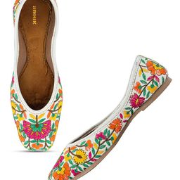 Anouk Women Embellished Ethnic Mojaris with Embroidered Flats-picture-21