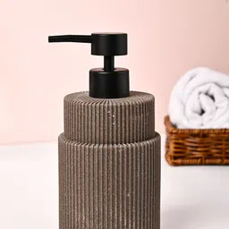 MARKET99 Brown & Black Textured Soap Dispenser 410ml-9