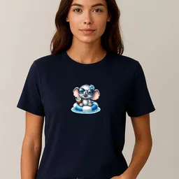 Anikmart Women Printed Pure Cotton T-shirt-picture-10