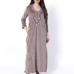 AVYAY Embroidered Nightdress-picture-0