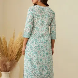 all about you Women Floral Printed Regular Kurta with Salwar & With Dupatta image 5