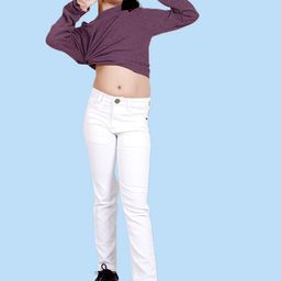 ADBUCKS Girls Slash Knee Stretchable Jeans-image-14