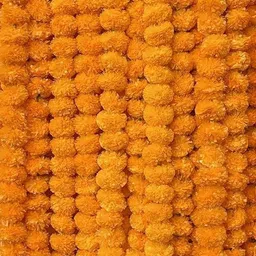 Tiny Shiny Artifical Orange Marigold Flower-picture-12